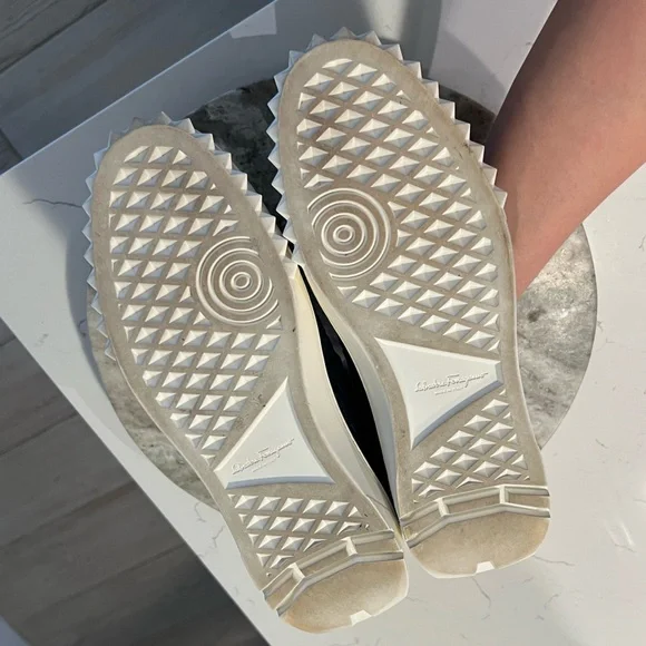 Salvatore Ferragamo Men's Navy Sneakers - Picture 6 of 7